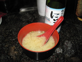 Kobe Italian Miso Soup and Nigori